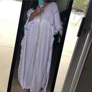 White dress/beach cover up